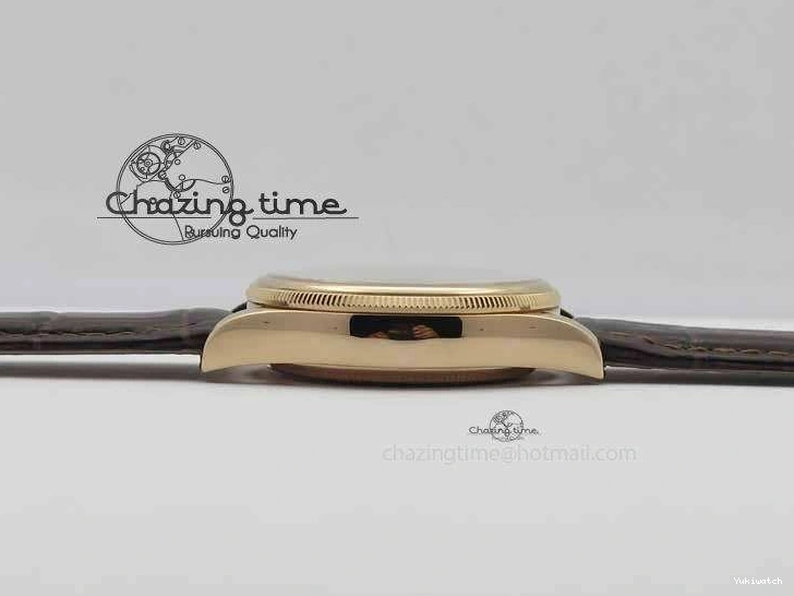 Dial White Stick Brown Best Leather A3165 Strap VF Date Cellini Edition Markers On RG 0910